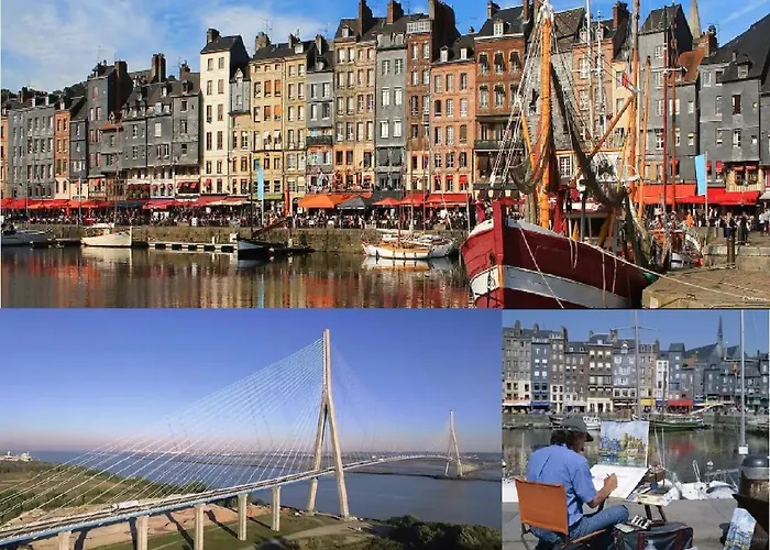 Entre Le Pont 9 Et L\'Eveque , Les Hauts De Honfleur, Piscine, Wifi Et Parking Gratuits