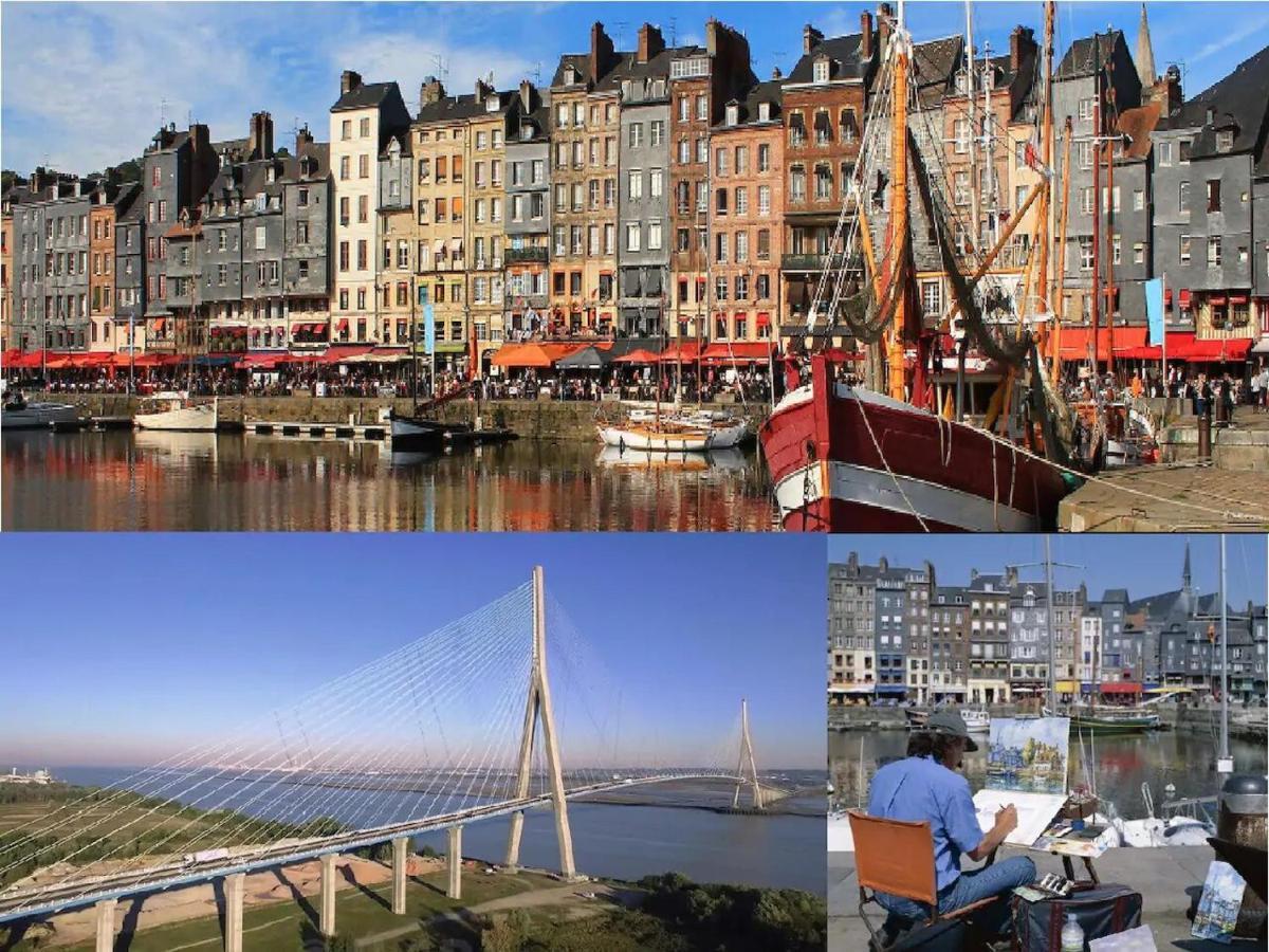 Entre Le Pont 9 Et L'eveque , Les Hauts De Honfleur, Piscine, Wifi Et Parking Gratuits * Equemauville